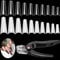 1000 Stück Ballerina Nagelspitzen Nägel, Acryl Künstlich Nagelspitzen Lange für DIY Nagel Salon Nagelladen - 10 Größen, Natürlich und Klar