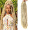 X-Tress 26 Pouces Fausse Locs 4 packs un Paquet Longue Crochet Mèches Tresses Goddessses Locs Braids pour L'ete BOHO Locs Nu Locs Cheveux Extension(#613)