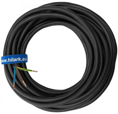Hilark 3 Core Cable 1.5mm2 H05RR-F 3x1.5mm2 OW (3g1.5mm2) (25m, Black)