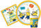 Ciao AZ038 Party Tableware Set Minions The Rise of Gru People (88 pcs Plates Ø23cm, 24 Cups 200ml, 40 Napkins 33x33cm), Yellow, White