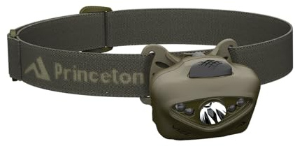 Princeton Tec Vizz 550 RGB MPLS Stirnlampe - 550 Lumen LED, Rot Grün Blau Modus Optionen, IPX7 Wasserdichtes Gehäuse, Helm Mount Kit Inklusive, Leichtes Professionelles Taktisches Licht