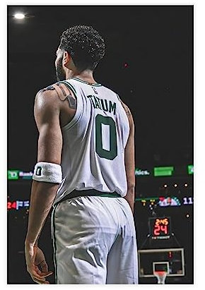 Jayson Tatum Basketballspieler Sportposter Leinwand Poster Wandkunst Dekor Bild Gemälde für Wohnzimmer Schlafzimmer Dekoration ohne Rahmen Stil 20 x 30 cm