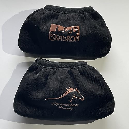 Eskadron Steigbügelschoner Steigbügelschutz schwarz/Rosegold, Größe:one Size, Farbe:Black