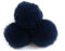 Wambere 10 Stück 7cm Pompons zum Basteln,Pompon Kunstfell Bommel Plüschbälle mit Elastischer Schlaufe,für DIY Kunsthandwerk Haarschmuck Hochzeiten Geburtstage Weihnachten Dekorationen,Navy blau