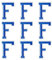 GYGYL Iron on Letters Patches, 9Pcs of 2 Inch Blue Letter F Patches, Alphabet Embroidered Patch for Clothes, Dress, Hat, Socks, Jeans, DIY Accessories