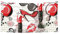 Kosmetischer Lippenstift Parfüm Kunstdruck Halloween Hintergründe für Partys – Xtralarge Halloween Party Dekorationen Happy Banner