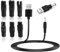 5V USB Netzkabel Rasierer Kabel Ladegerät Ersatz-Netzteil-Ladegerät 7 pcs USB Adapter Set für alle Arten von Rasierern elektrischen Pflegegeräten Haarschneidern Luftreinigern und anderen Ladekabeln