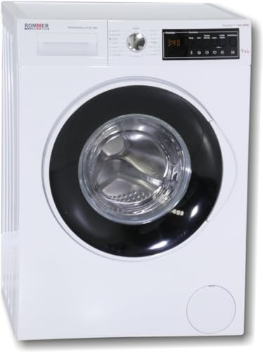 LAVADORA ROMMER PROFESIONAL PLUS 1409 INVERT - 9 KG. 1400 RPM. Color frontal blanco.