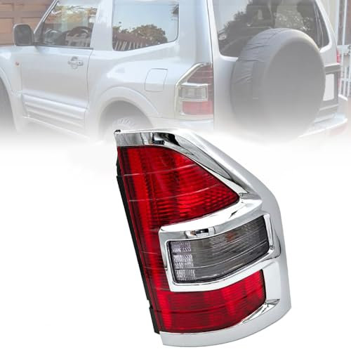 BYBEST Rücklicht Heckleuchte Rückleuchte für Pajero V77 V73 2000 2001 2002, Auto Heckklappe Rückleuchten Linke Rechte Rücklichter,Red- Right