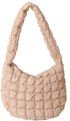 ASIEIT gesteppte Umhängetasche for Damen, gepolsterte Umhängetaschen, Wolken-Einkaufstasche, bauschige Tragetasche, Handtaschen for Arbeit, Reisen, Schule, Einkaufen
