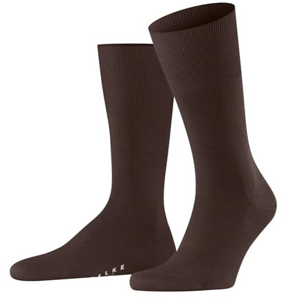 FALKE Herren Socken Airport M So Wolle Baumwolle einfarbig 1 Paar, Braun Cinnamon 5186, 41-42