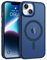 BENTOBEN Cover magnetica per iPhone 14 Plus compatibile con MagSafe Custodia di protezione antiurto Bumper,Telaio in TPU posteriore opaco traslucido anti graffio Cover iPhone 14 Plus 6,7 -Blu