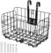 Folding Front Bike Basket, Cargo Basket for Bike, Removable Front Bag Rear Rack Hanging Bicycle Basket, Collapsible Bike Frame Baskets for Women's and Men's, Mountain Bike Accessories