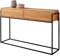 Lomadox Sideboard Konsolentisch Flurtisch Beitstelltisch Massivholz Metallgestell Eiche Wildeiche massiv geölt 123x80x35 cm