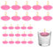 Bolosa 25 Stück Schwimmkerzen, Schwimmende Wasserdichter Rosa, Schwimmkerze 38X20 mm, Sojawachs Kerzen, Schwimmkerzen Rosa Groß, Teelichter Kerzen, Floating Candles, 30-60 Minuten Stunden Brenndauer