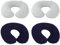 SLAXJNE 4 Stück Aufblasbares Nackenkissen, Aufblasbares Reisekissen, Faltbares Outdoor-Kissen, U-Förmiges Kissen, Schlaf-Nackenkissen, Wasserdichtes Nackenkissen