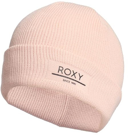 Roxy Damen Folker Beanie - Stylische Strick-Wintermütze für kaltes Wetter, Rosa Salz, Einheitsgröße