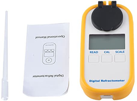 Kikumi Kaffee-Refraktometer, Digital, Brix/TDS-Messwerkzeug, 0,01 Auflösung, Gelb, 1 Count