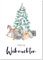 The Life Barn XXL A4 Postkarte Frohe Weihnachten Karte Weihnachtspost