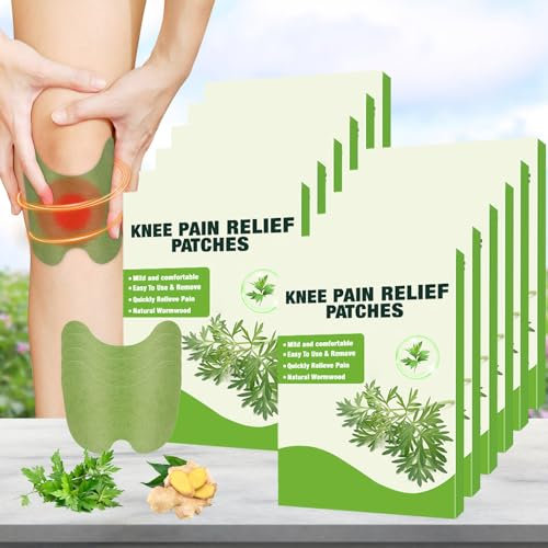 FENGQ Pain Relief Patch, 120 Stück Schmerzlinderungspflaster, Pflaster zur Linderung von Knieschmerzen Wermut-Kniepflaster, Wärmepflaster, Schmerzlinderung für Knie, Nacken, Rücken und Muskelkater