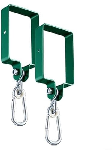 Entgoinggo Swing Bracket Metal Swing Set Accessories, Heavy Duty Outdoor Playground Equipment For Backyard Swings 5.78x3.8 Inch(2pcs)