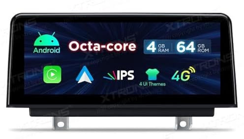 XTRONS QDB10NBTH Radio GPS para BMW F30 F31 F34 F32 F33 F36 NBT Android 14 Wi-Fi 4 GB + 64