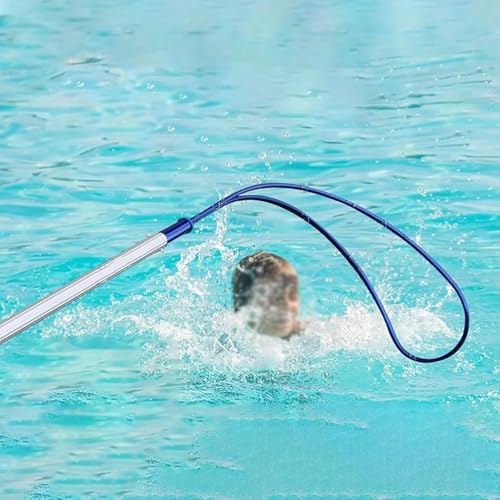 Pool Safetyd Hook, Extendable Rescue Rod For Swimming Pools With Hooks For Adults Multi Use Adjustable Swimming Pool Safetyd Hook With Pole Blue Pool Pole Telescopic For Adults & Children(19.7ft/600cm
