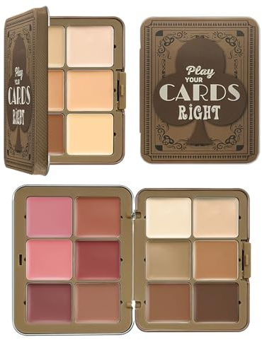 Contouring Palette Blush Cream - Zunetsutock 12 Farben Tragbares Make-up-Set | Langlebiges Gesichts Rouge und Concealer, Highlighter & Contouring Kit für Damen, Kompaktkosmetik für
