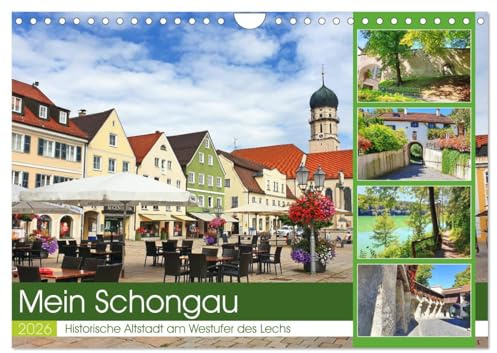 Mein Schongau - Historische Altstadt am Westufer des Lechs (Wandkalender 2026 DIN A4 quer), CALVENDO Monatskalender: Sehenswürdigkeiten der Stadt Schongau (CALVENDO Orte)