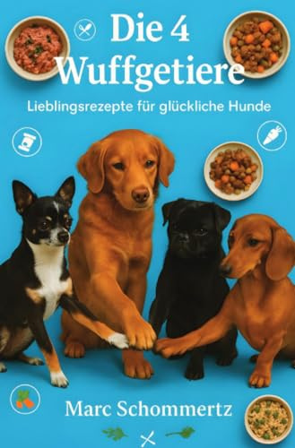 Die 4 Wuffgetiere - Lieblingsrezepte für glückliche Hunde: 30 einfache und gesunde Lieblingsrezepte für Hunde