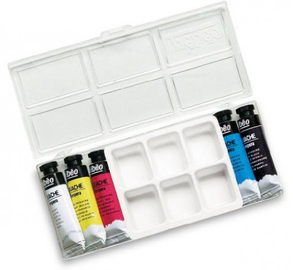 PEBEO 21312 Boîte de 5 Tubes Gouache 10 ml Couleur Assorties