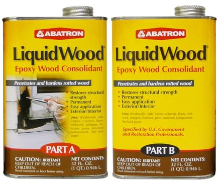Abatron LW2QKR Holzleim, farblos, 2 Quart Kit