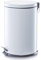 Zeller 18702 Treteimer, 20 Liter, Metall, ø 29 x H 45 cm, weiß
