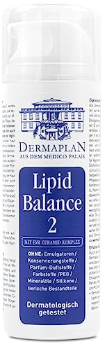 DERMAPLAN Lipid Balance 2 Feuchtigkeitscreme mit 30% Lipiden, 150 ml | Tages- und Nachtcreme mit Vitamin E und Betaglucan, Basispflege bei Neurodermitis und Psoriasis, vegan, ohne Parfüm