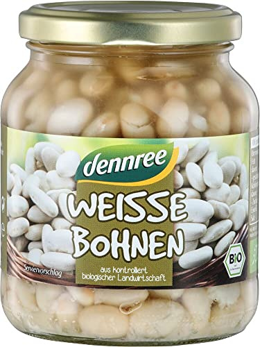 dennree Bio Weiße Bohnen (6 x 350 gr)