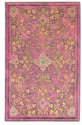 Paperblanks 12-Monatskalender Softcover Flexi 2025, Diamantenes Thronjubiläum, Maxi, Tagesüberblick, Elastikband-Verschluss