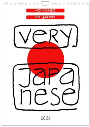 Very Japanese - Hommage an Japan (Wandkalender 2025 DIN A4 hoch), CALVENDO Monatskalender