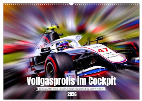 Vollgasprofis im Cockpit (Wandkalender 2026 DIN A2 quer), CALVENDO Monatskalender: Motorsport jenseits von Tempo 300 (CALVENDO Sport)