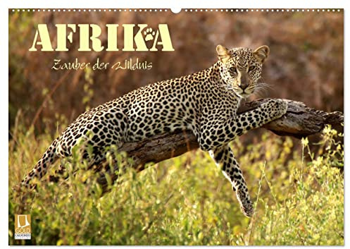 Afrika - Zauber der Wildnis (Wandkalender 2026 DIN A2 quer), CALVENDO Monatskalender: Safari-Abenteuer in Kenia und Tansania (CALVENDO Natur)