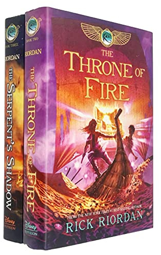 Kane Chronicles Series 2 Books Collection Set By Rick Riordan (Throne of Fire, The Serpent's Shadow)