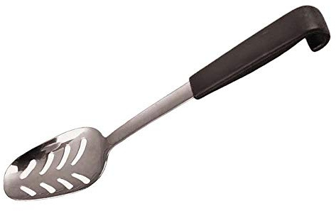 Le Buffet Mermaid Serving Spoon Perforated - 240mm | Heavy-duty build ensures long-lasting durability in busy catering environments while efficiently draining excess liquids.