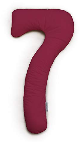 Theraline my7 Seitenschläferkissen mit Bezug, waschbar 60°C, Stillkissen & Lagerungskissen ergonomisch mit integriertem Kopfkissen, Kissen für Seitenschläfer mit wattiertem Bezug für mehr Komfort