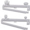 DécoProfi 10x Schlaufengleiter für Gardinenschienen 6mm x 50mm Weiß I Für Innenlauf von Gardinen/Vorhangschienen I Gleiter Schiebegardinen mit Schlaufen
