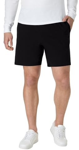 Hanes Mens Jersey Cotton With Pocket Workout-and-training-shorts, Black, XX-Large US, O8790