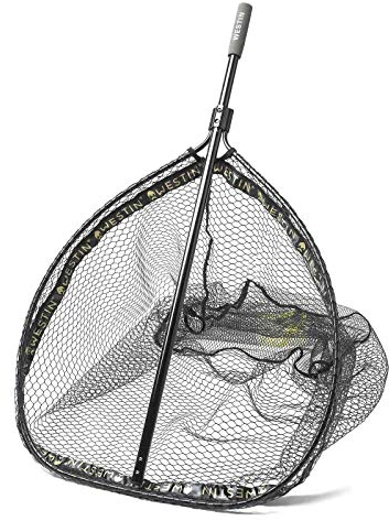 Westin W3 CR Landing Net XL Kescher für Hecht, Zander, Waller, Karpfen, Unterfangkescher, Bootskescher, Angelkescher fürs Ufer & Angelboot, Fischkescher mit gummiertem Netz