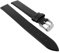 Minott Uhrenarmband extra lang Leder Band flach glatt schwarz ohne Naht 29034, Stegbreite:20mm