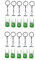 USB-2.0-Flash-Laufwerk, drehbar, faltbar, 256 MB, Grün, 50 Stück