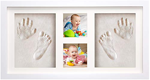 Bubbleliss Baby Hand and Footprint Kit Makes A Great Gift Present for Birthdays, Christenings and Baby Showers, Newborn Baby Keepsake Frames