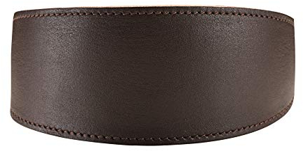 HUNTER SUPER SOFT Windhundhalsband, Leder, gepolstert, 42 (S), dunkelbraun