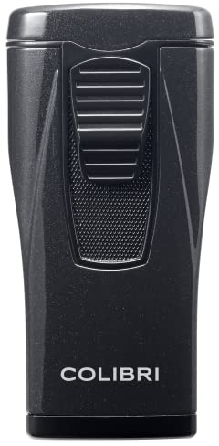 Colibri Monaco Feuerzeug 3-flammig, metallisch, Schwarz